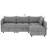 4-Seat Modular Sectional Sofa and Hidden Storage, Convertible Sofa Couch with Soft Cushions-623822405-623822407
