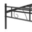 Adrina Minimalist Black Metal Bed Frame With Heart Scroll Design-1450832894