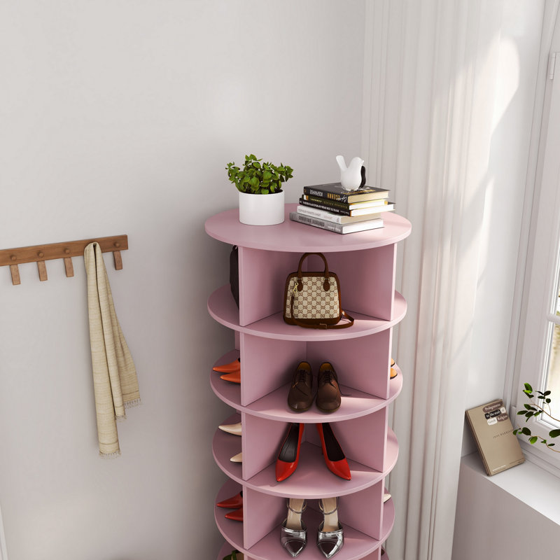 Armoire à chaussures 360 360 °, Rose