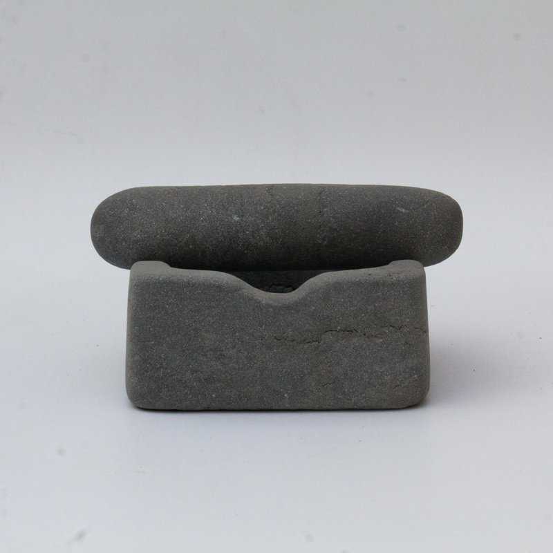 Marble Mortar And Pestle Set, Dark Gray