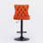 A&A Furniture,Swivel Velvet Barstools Adjusatble Seat Height From 25-33 Inch,17.7Inch Base, Modern Upholstered Bar Stools With Backs Comfortable Tufted For Home Pub And Kitchen Island,Orange,Set Of 2-931494796