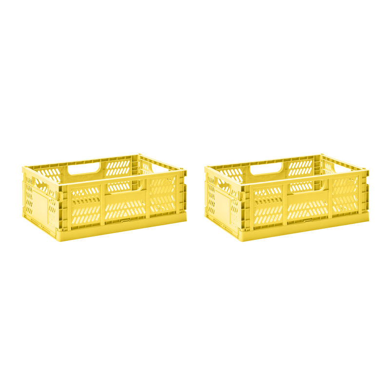 3 Sprouts Plastic Storage Tub & Tote, Yellow