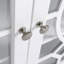 Buffet HOMcom, armoire de rangement pour la cuisine, armoire décorative à double porte vitrée avec tablettes réglables, blanc