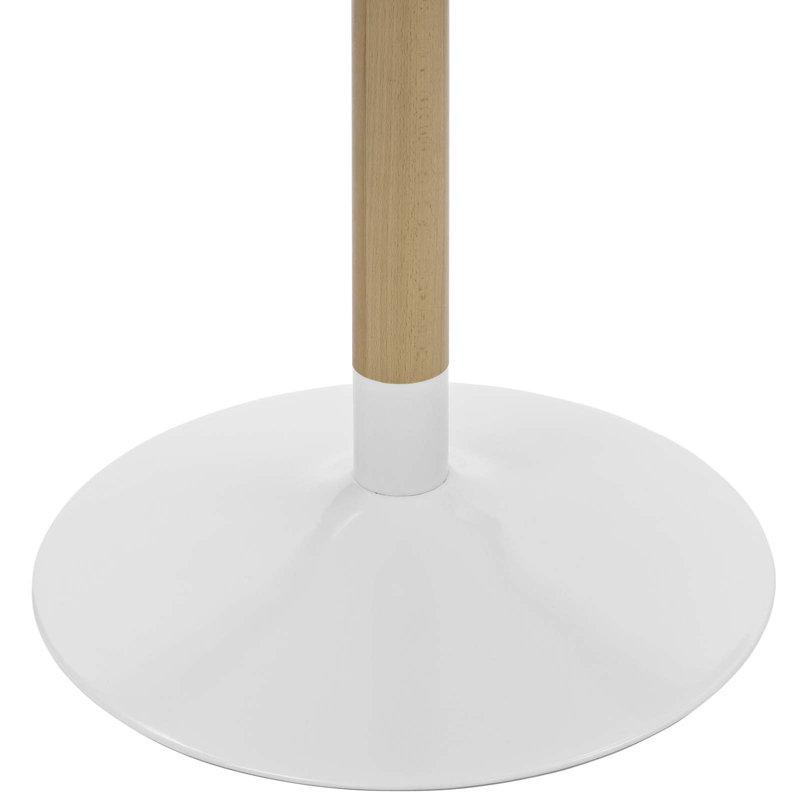 Whirl 40" White Round Wood Dining Table