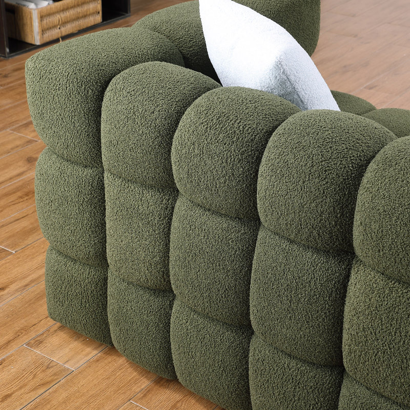 Monica 61'' Upholstered Modern Loveseat
