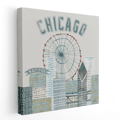 Chicago Repères III - reproduction d'art sur toile
