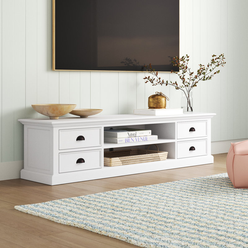 Guildford Unfinished TV Stand for TVs up to 78", White