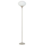 Leocadia 62.5'' Satin Silver Torchiere Floor Lamp with Outlet