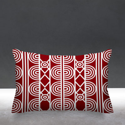 Isabis Geometric Outdoor Reversible Throw Pillow