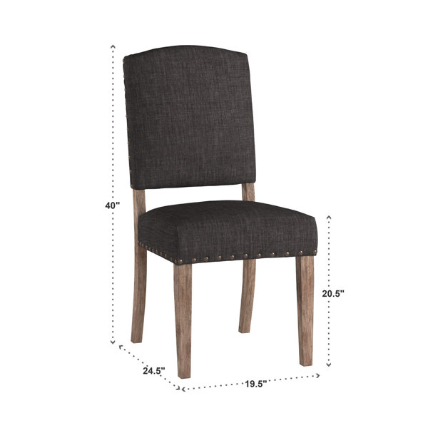 Aldrina Linen Upholstered Back Side Chair