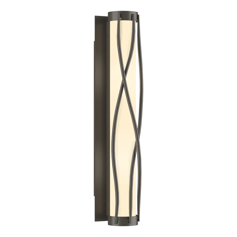 Twine 1 - Light Dimmable Flush Mounted Sconce, Dark Smoke