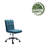 Paillere Fabric Office Chair with Metal Base-317717368