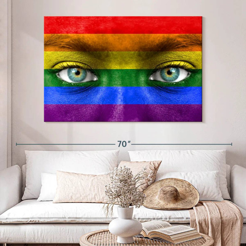 Khyia Pride Eyes, 34" H x 51" W