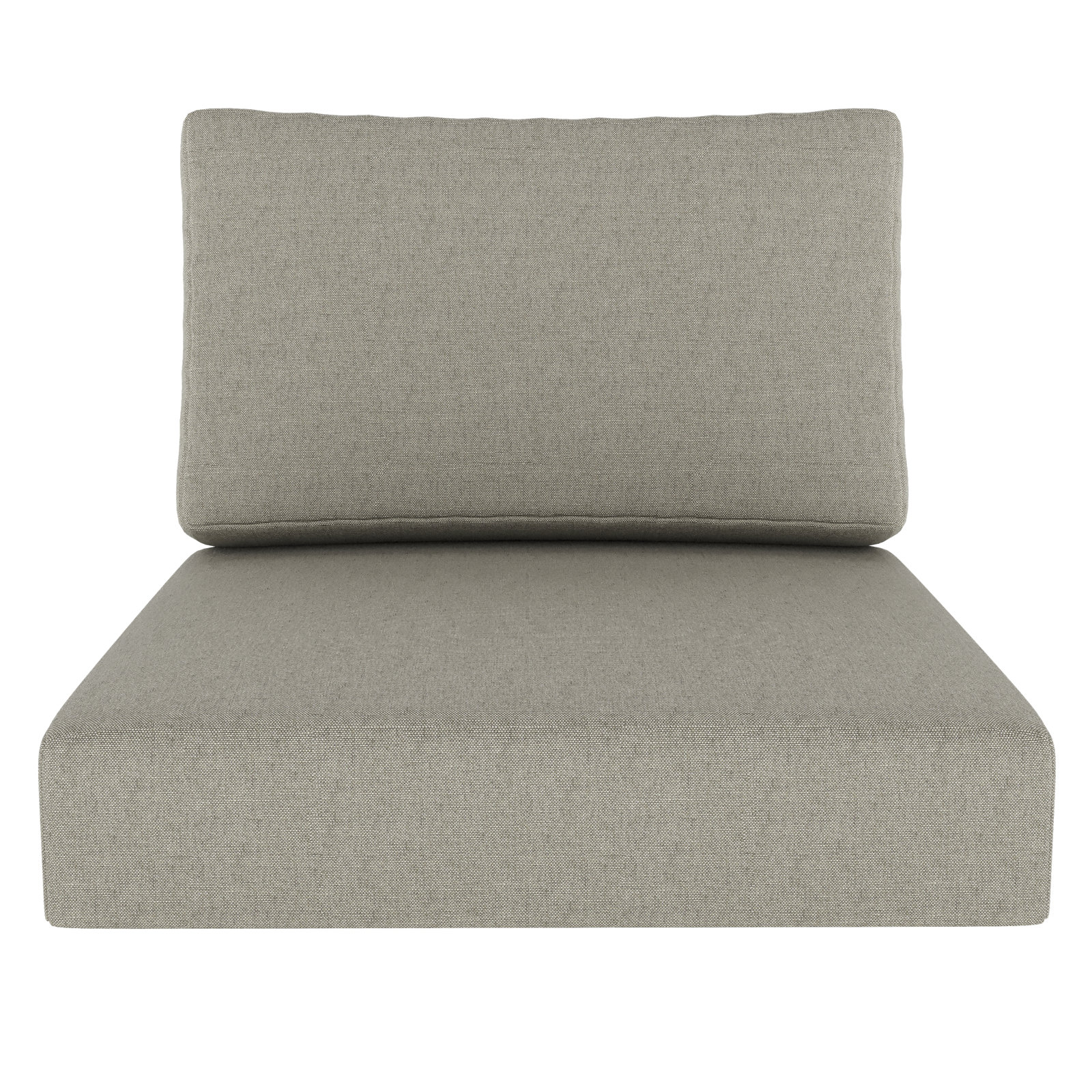 Amala Outdoor Sunbrella® Seat/Back Cushion, Sunbrella® Spectrum Dove, 28.5" W x 28.5" D