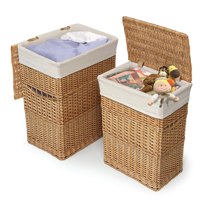 Laundry Set with Handles, Natural