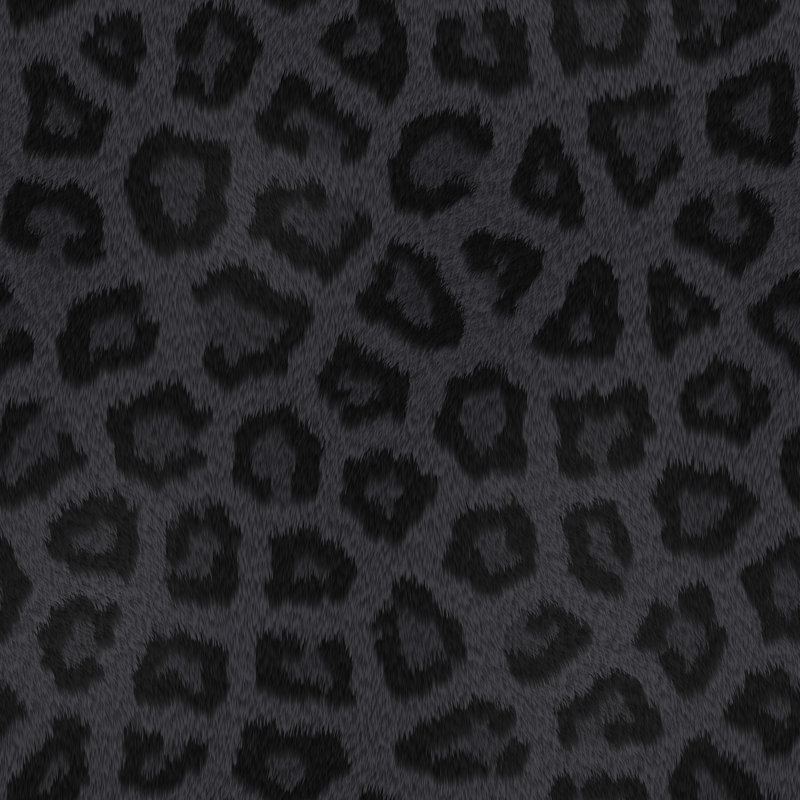 Fourrure de panthère noire sans couture avec taches par Jhorrocks