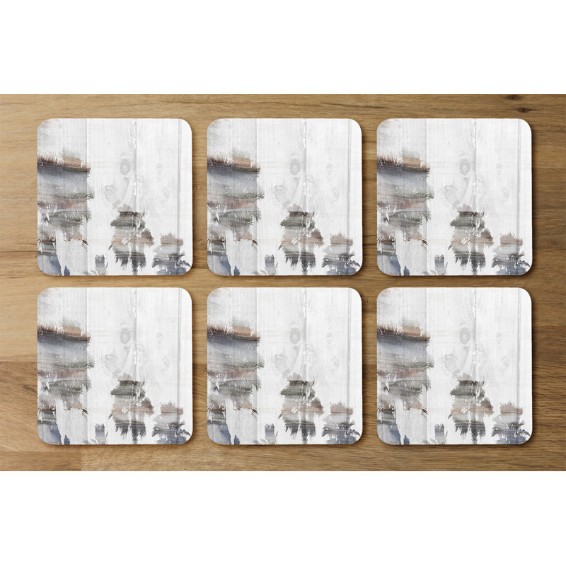 Square 6 Piece Coaster Set