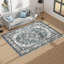 Tapis oriental bleu lavable à la machine Bessi-2048547090