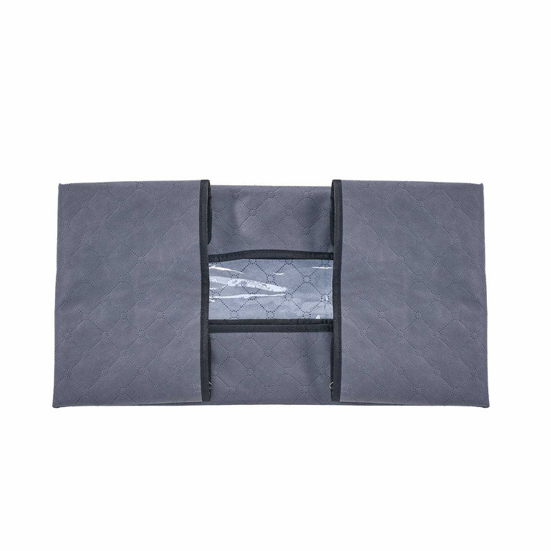 Sacs de rangement sous le lit 90L (paquet de 6), organisateurs pliables non tissés avec fenêtre transparente