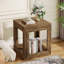 Ensemble de 2 tables de bout carrées de 19,7 po avec tablette de rangement, grande table de chevet pour le salon, la chambre à coucher et le bureau