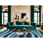  Washable Moon Over Water Hawaiian Area Rug-1452543625