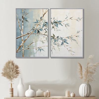 Green Zen Moment Bamboo - Bamboo Large Canvas Wall Art