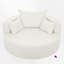 Fauteuil d'appoint pivotant surdimensionné-668936298-646453266