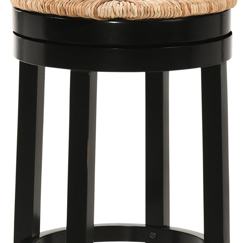 Tabouret de bar et de comptoir Tamasin, Noir antique, Tabouret de bar (siège d'une hauteur de 30 po)
