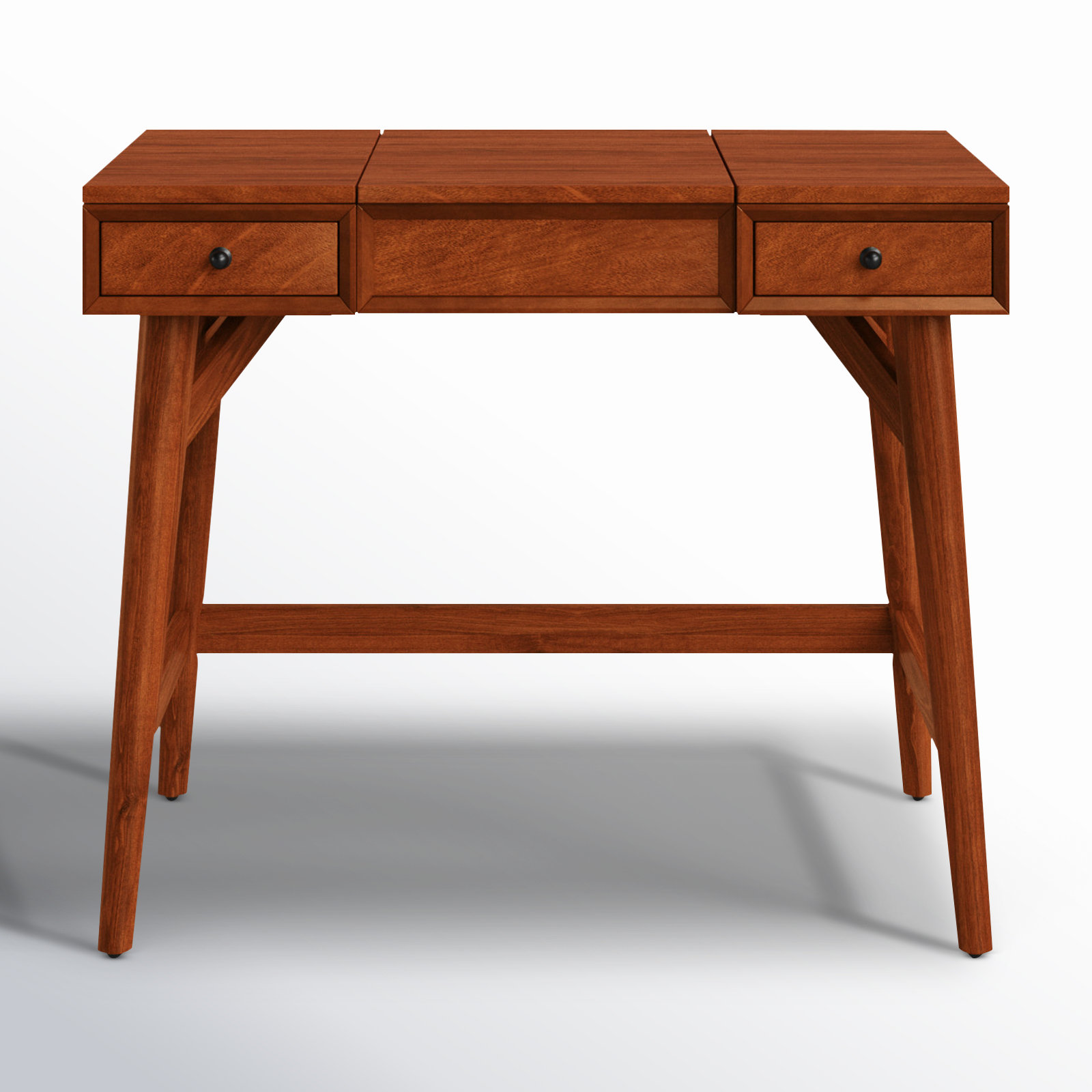 Williams Vanity with Mirror, Chestnut