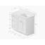 Meuble-lavabo simple 40 po avec plateau en quartz Disar-122120484-122120486
