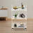 3-Tier Contemporary Lightweight Clear Acrylic Multifunction Storage Utility Rolling Cart With Wheels