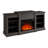 Media Console Table with Large Storage Cabinet,with 23" Fireplace Insert, for TV Up to 70'', Modern TV Media Entertaionment Stand,  Grey-1047996467