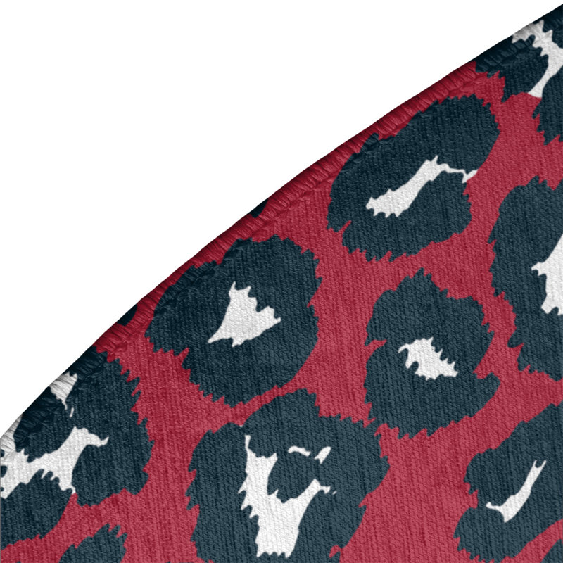 Animal Print Indoor Rug, Round 5'