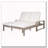 Outdoor Double Lounge Chair with 5-Position Adjustable Backrest-159968951