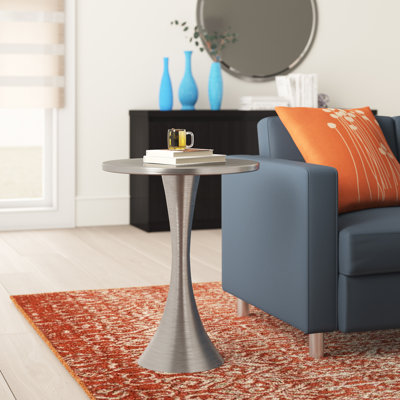 Aunna Steel Top End Table