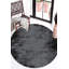 Camfort Black Striped Digital Print Cotton Polyester Non-Slip Area Rug-776757992