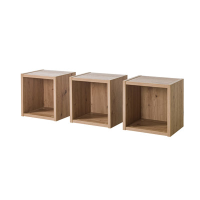 Vitruvia 3 Piece Square Floating Shelf