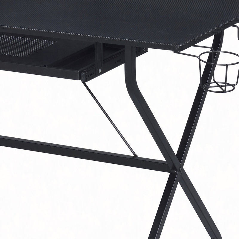 Bureau d'ordinateur avec plateau à clavier