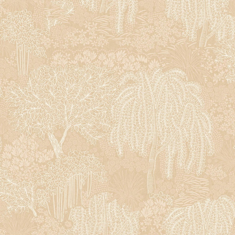 Rouleau de fleurs Einhardt, Beige
