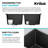 KRAUS Undermount Onyx Granite Kitchen Sink-120128984-120128982