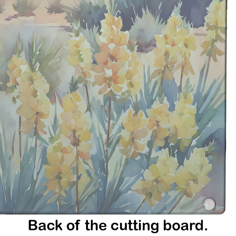 Planche à découper en verre aquarelle New Mexico Yucca