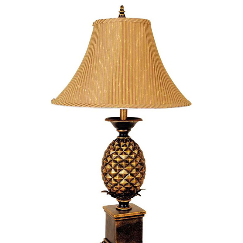 32" Tall Metal Table Lamp Pineapple design