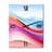 Blue And Light Pink Abstract Waves - Abstract Shapes Wall Clock-99637000