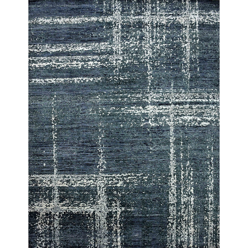 Canterbury Hand Knotted Abstract Area Rug, Rectangle 9' x 12'