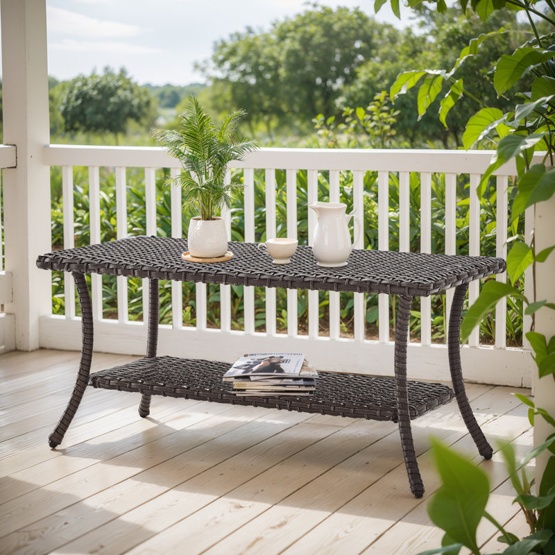 Table basse Alecxa, Brun