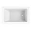 Baignoire en alcôve en acrylique 54 "avec drain à gauche VTAP5436L22 Kingston Eden - blanc brillant-95483518