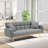 69''Modern Teddy Tufted Convertible Futon Sofa Bed-1463858762