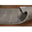Tapis tribal gris en laine gris Gabbeh 3 x 9