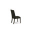L'ensemble de salle à manger 6 pièces comprend une table de salle à manger rectangulaire avec pieds en X et 4 chaises Parson en tissu noir avec banc, noir brossé-2069054549-2069054551