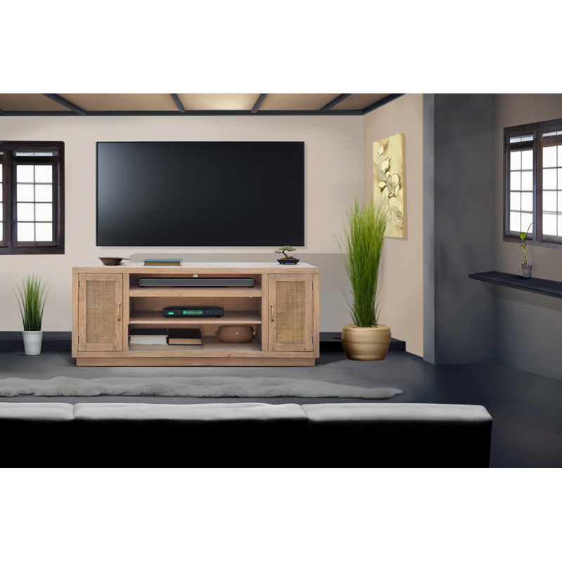 Meuble télé en bois massif pour téléviseur de 88 po ou moins Farrish